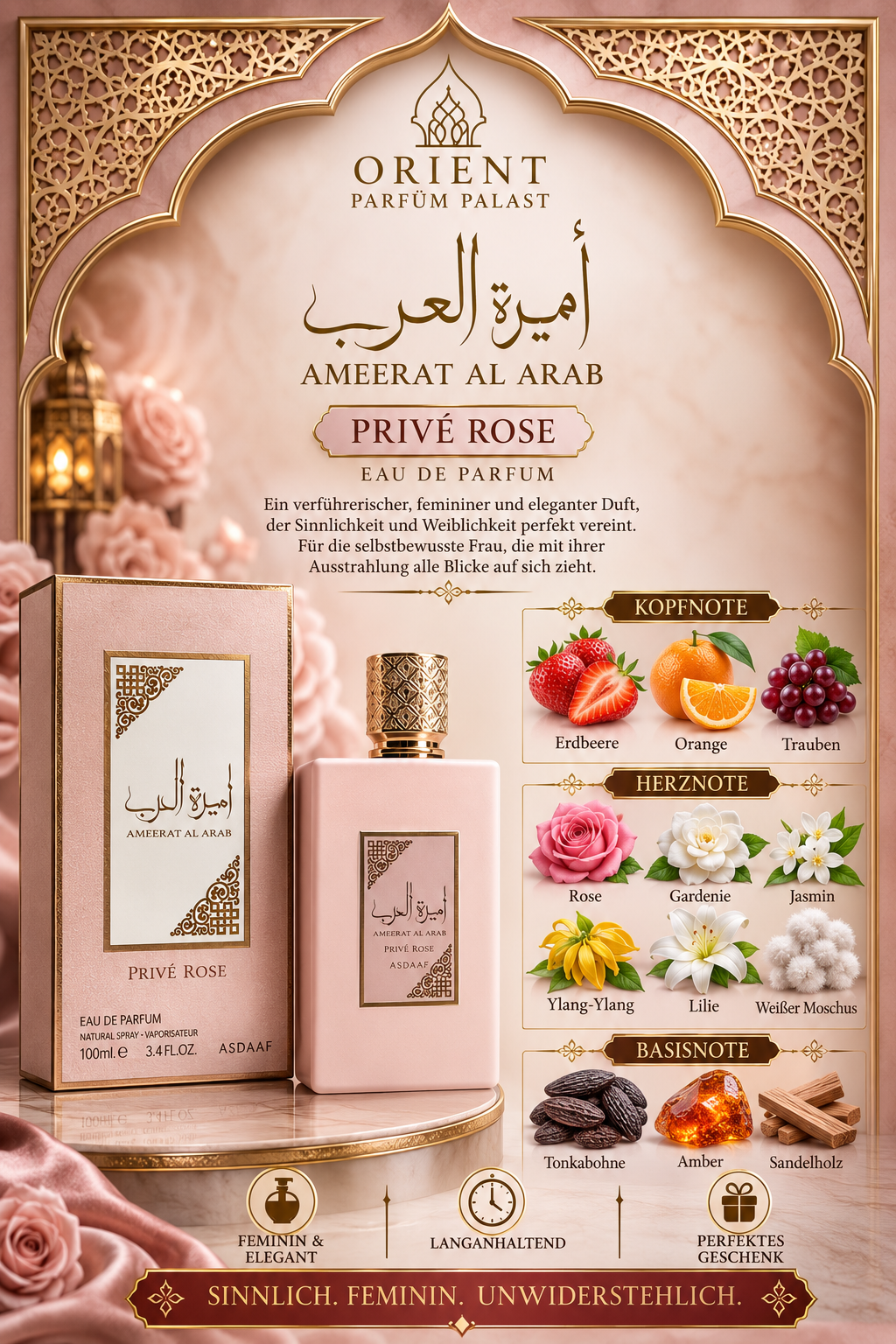 Lattafa Ameerat Al Arab Prive Rose 100ml