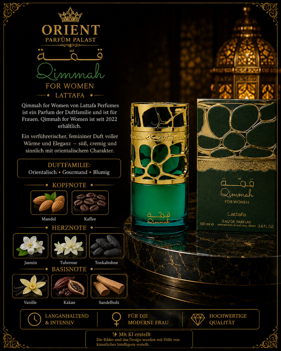 Lattafa Qimmah for Women 100ml