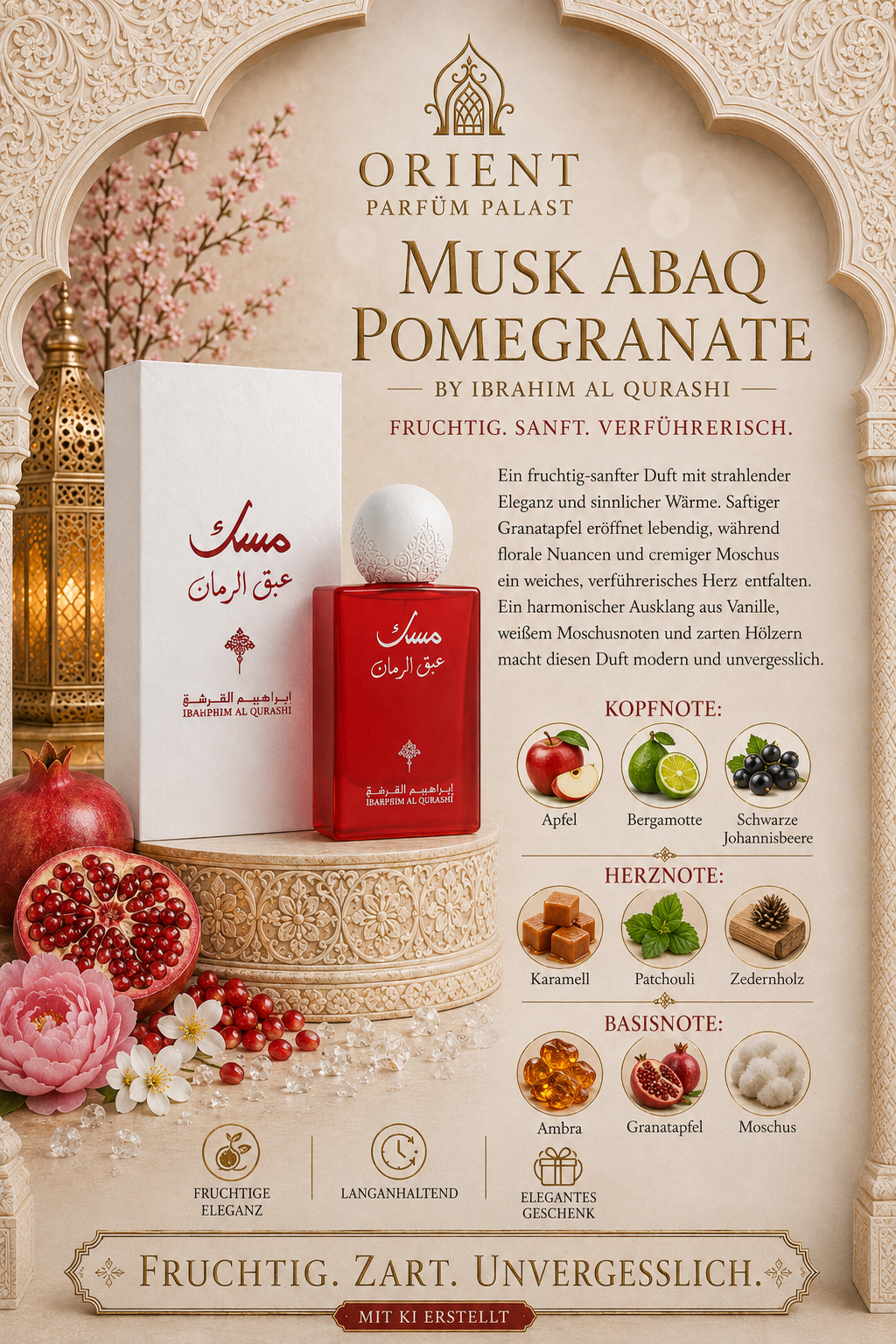 Ibraq Musk Abaq Pomegranate 75ml