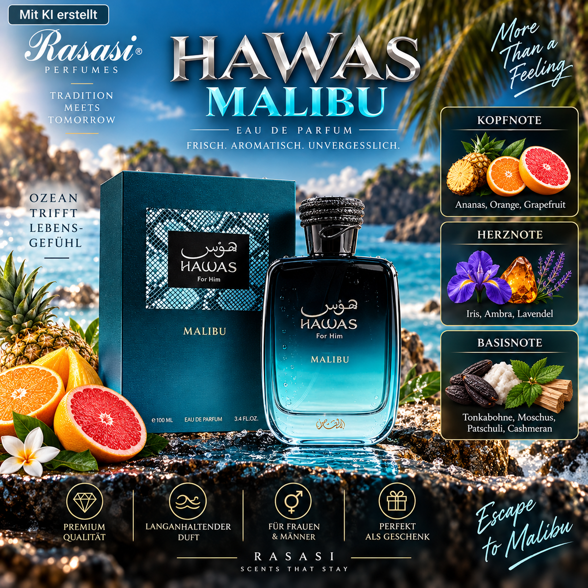 Rasasi Hawas Malibu 100ml