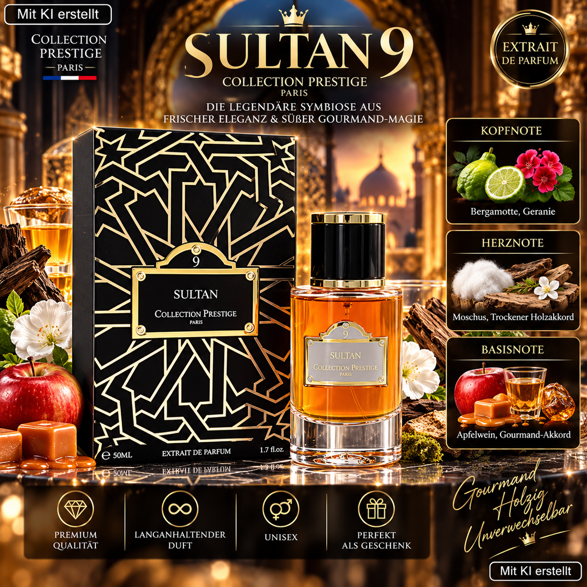 Collection Prestige Sultan9 50ml Extrait de Parfum