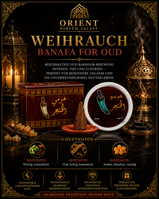Bakhoor Khanjar Banafa for Oud 12 Räucherkegel