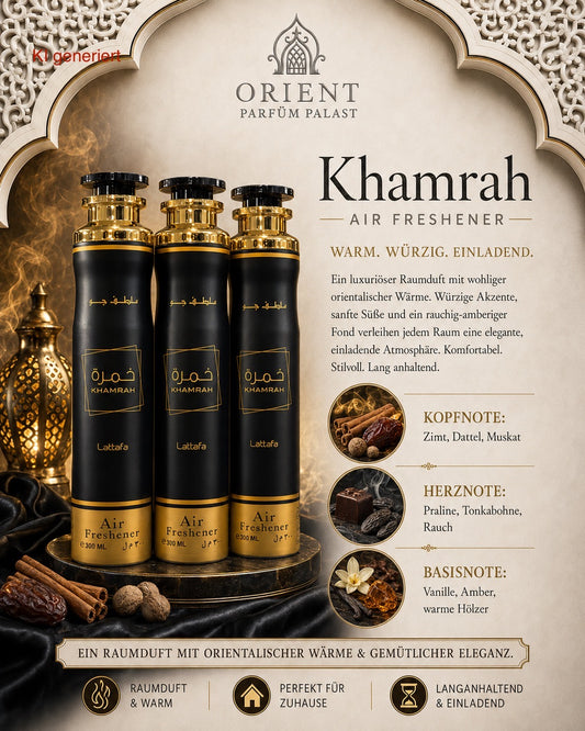Lattafa 3x Khamrah Airfresher