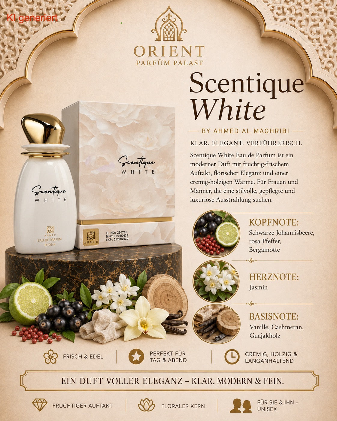 AHMED AL MAGHRIBI - SCENTIQUE WHITE