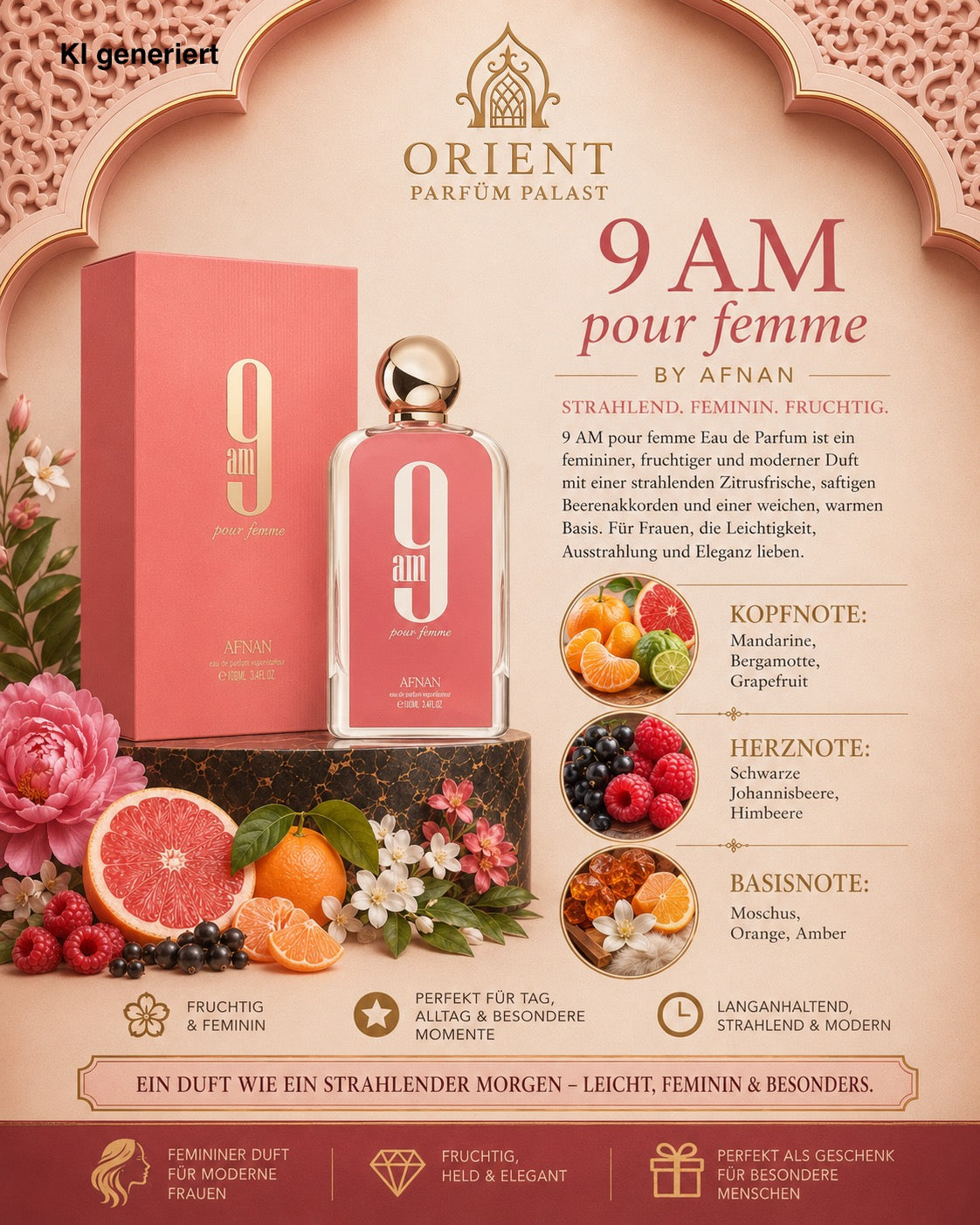 Afnan 9am Pour femme Women