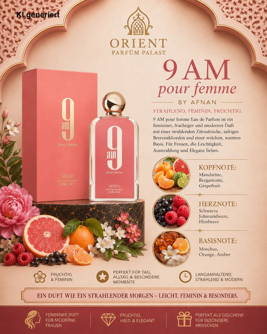 Afnan 9am Pour femme Women