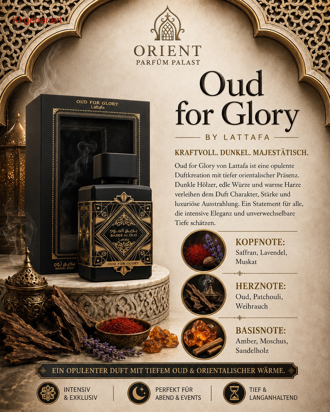 BADEE AL OUD FOR GLORY  – LATTAFA