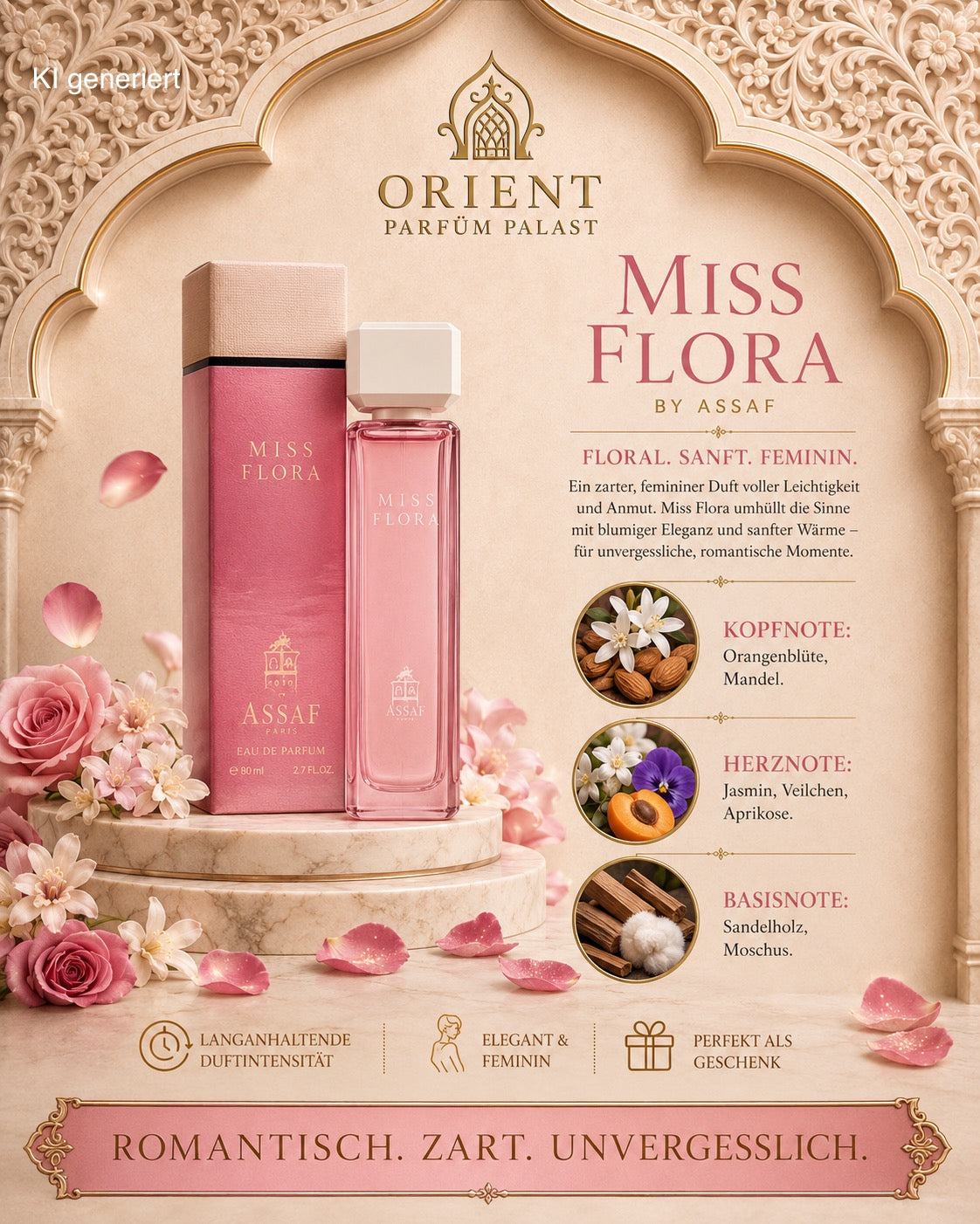Miss Flora 200ml Assaf Eau de Parfum – Damen