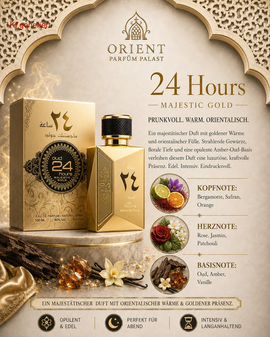 Lattafa 24 Hours Majestic Gold