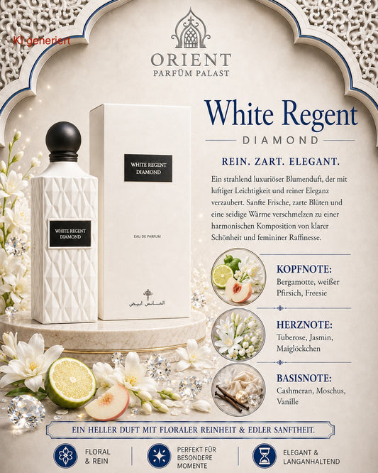 Ibraq White Regent Diamond Ibrahim Al Qurashi for women and men 150ml