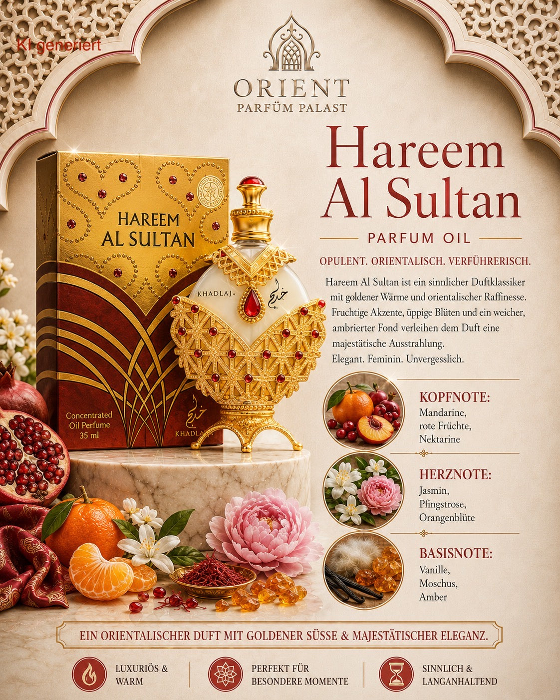 Khadlaj Hareem Al Sultan Konzentrierte Parfümöl