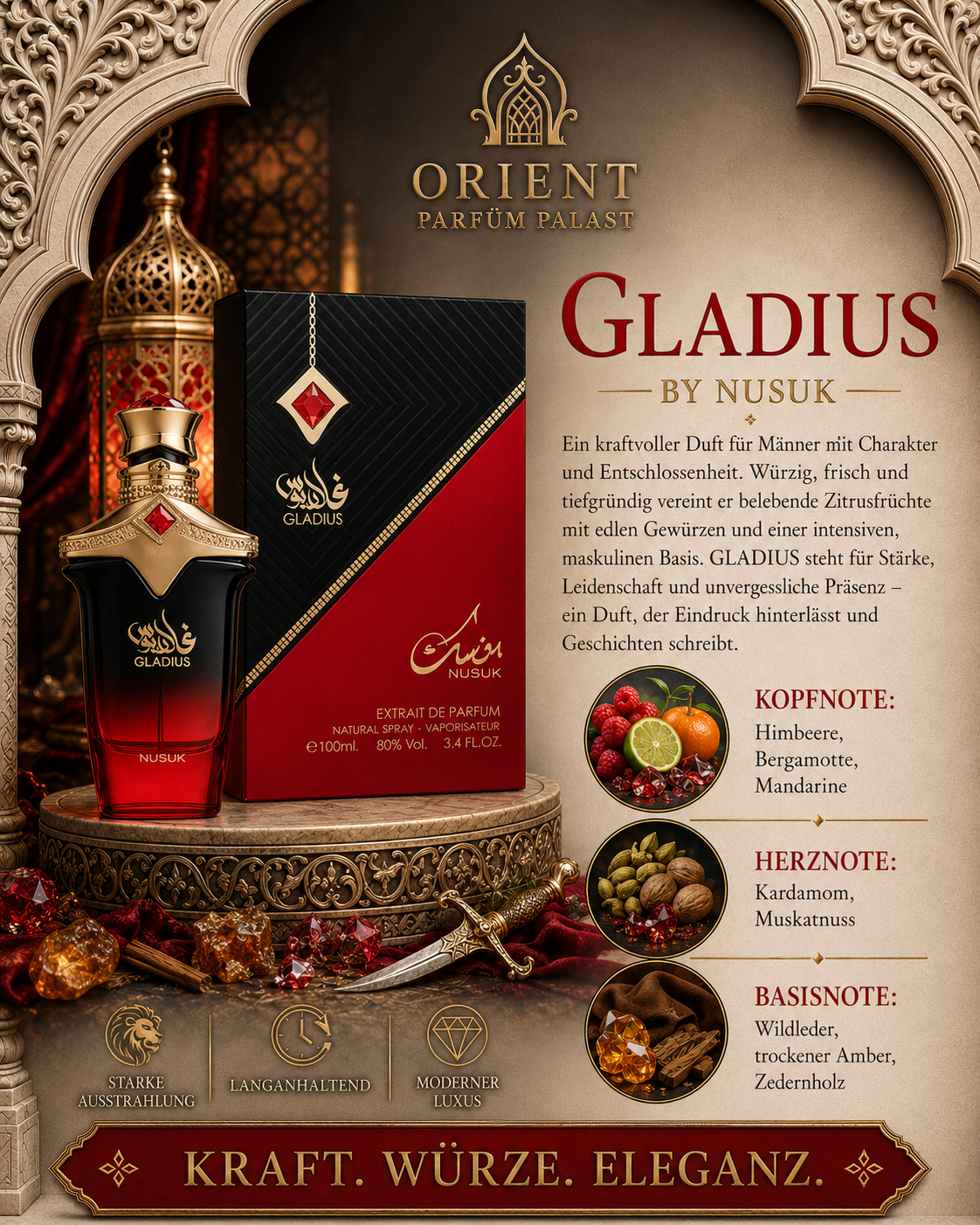 Nusuk Gladius Extrait De Parfum 100ml
