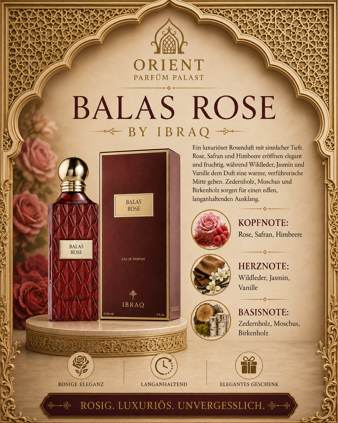 Ibraq Balas Rose 150ml