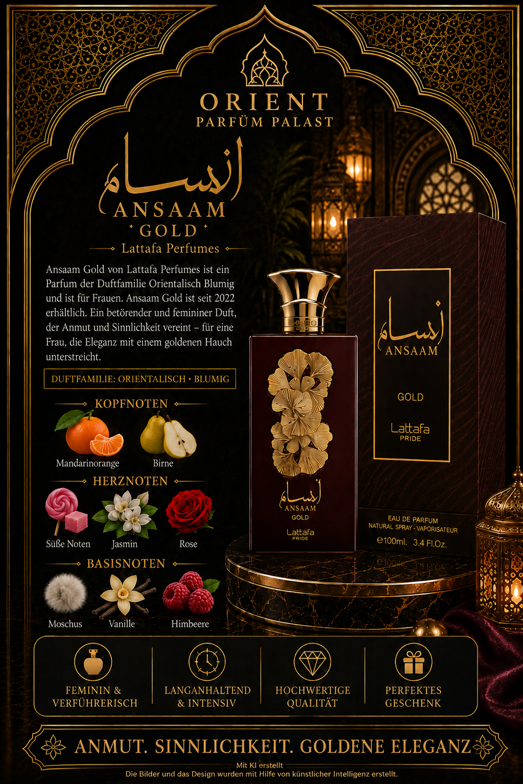 Lattafa Ansaam Gold 100ml