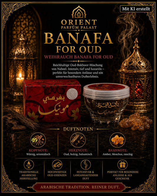 Bakhoor Monika 12 Räucherkegel von Banafa Oud
