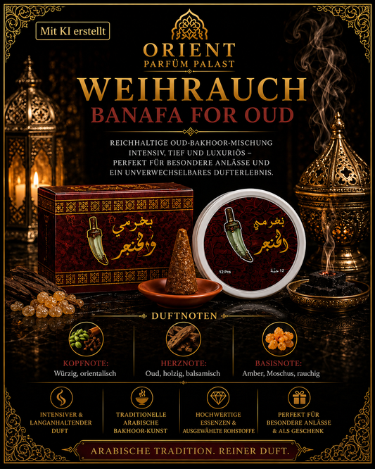 Bakhoor Khanjar Banafa for Oud 12 Räucherkegel
