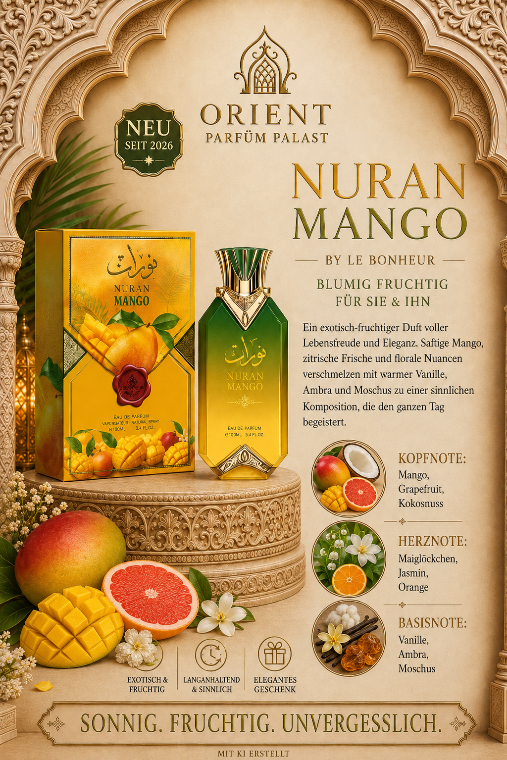 Le Bonheur Nuran Mango 100ml