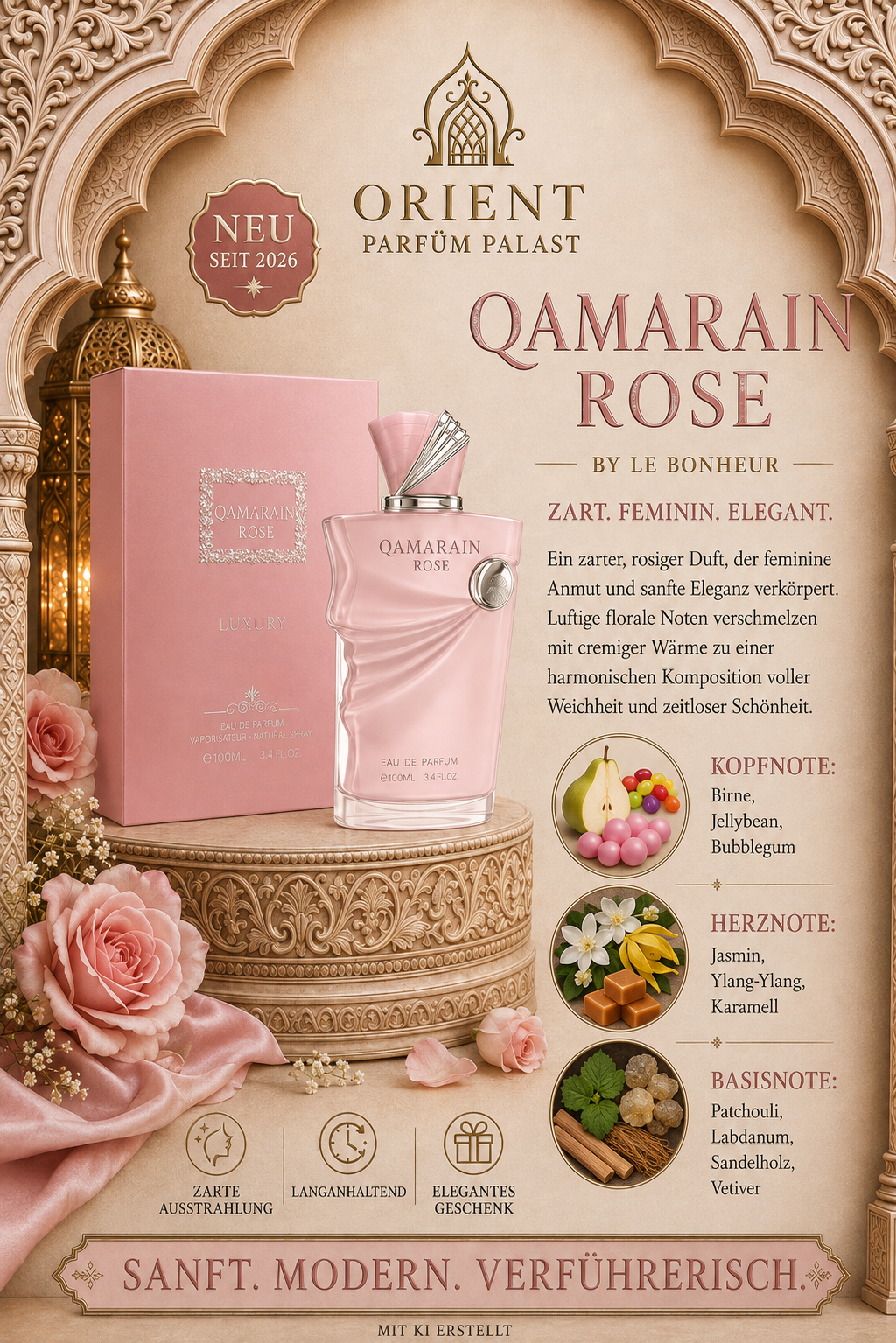 Le Bonheur Qamarain Rose 100ml