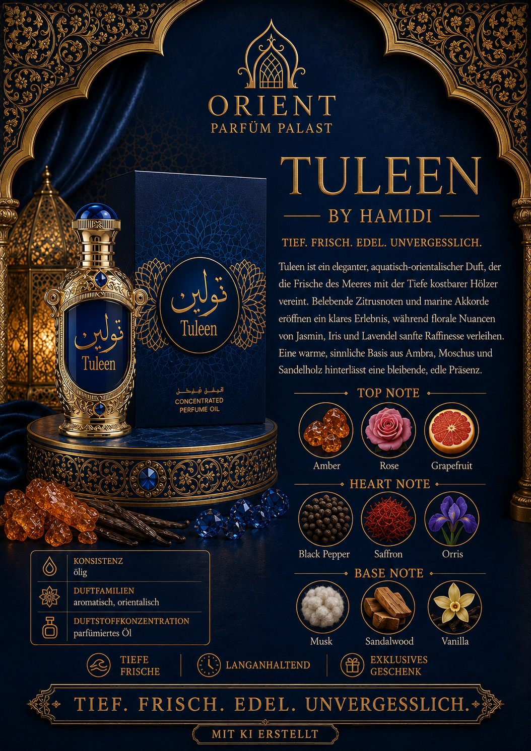 Hamidi Tuleen 20ml Concentraited Perfume Oil