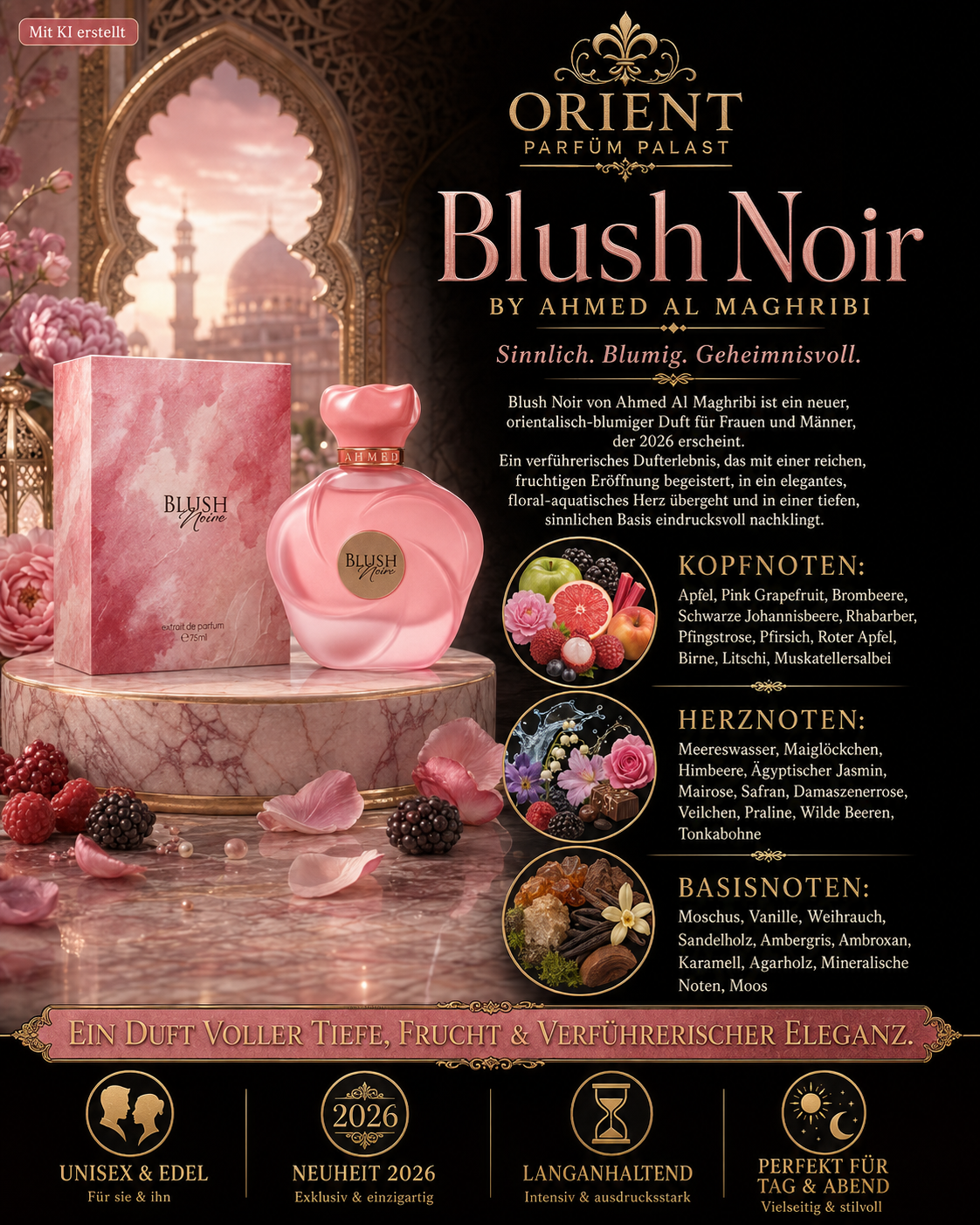 Ahmed Almagrebi Blush Noir 75ml