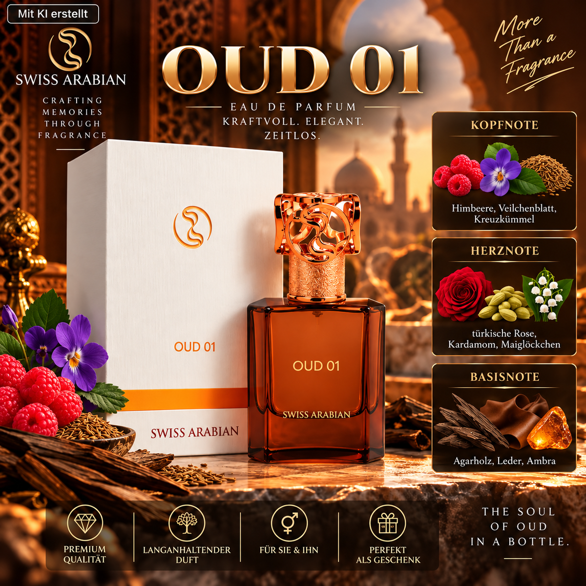 Swiss Arabian Oud 01 Extrait 50ml