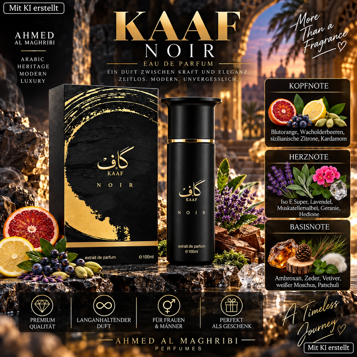 Ahmed Almaghrebi Kaaf Noir 100ml